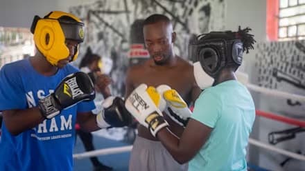 Entraînement au Keur Espoir Boxing Club
